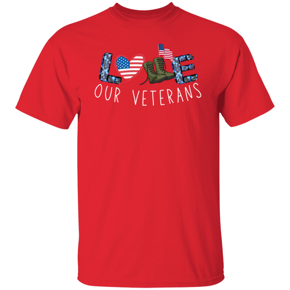 Love Our Veterans 5.3 oz. T-Shirt