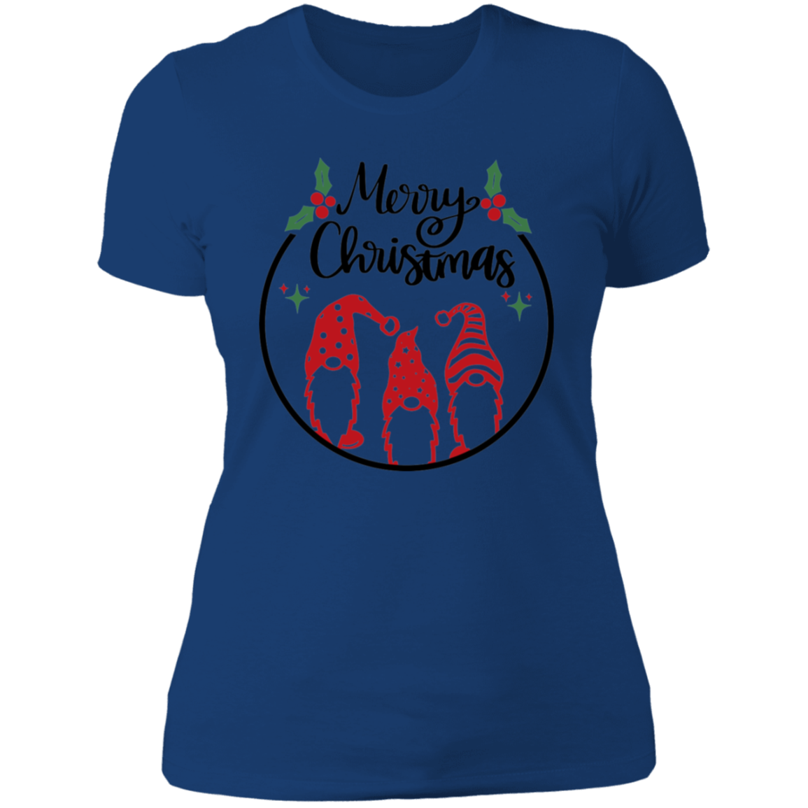 Merry Gnome Christmas Ladies' Boyfriend T-Shirt