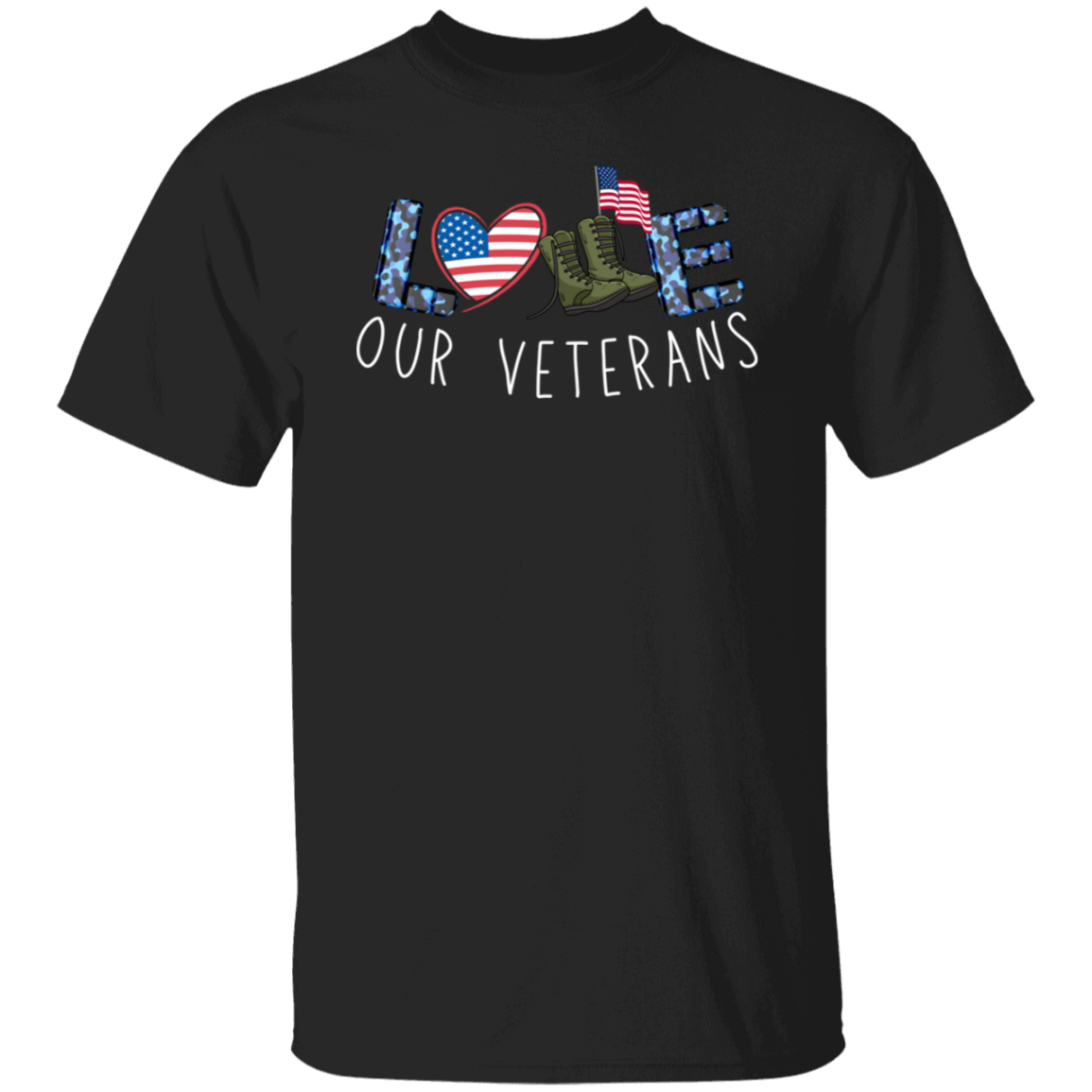 Love Our Veterans 5.3 oz. T-Shirt