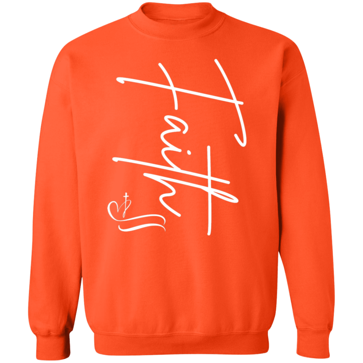 Faith with Cross Pullover Sweatshirt