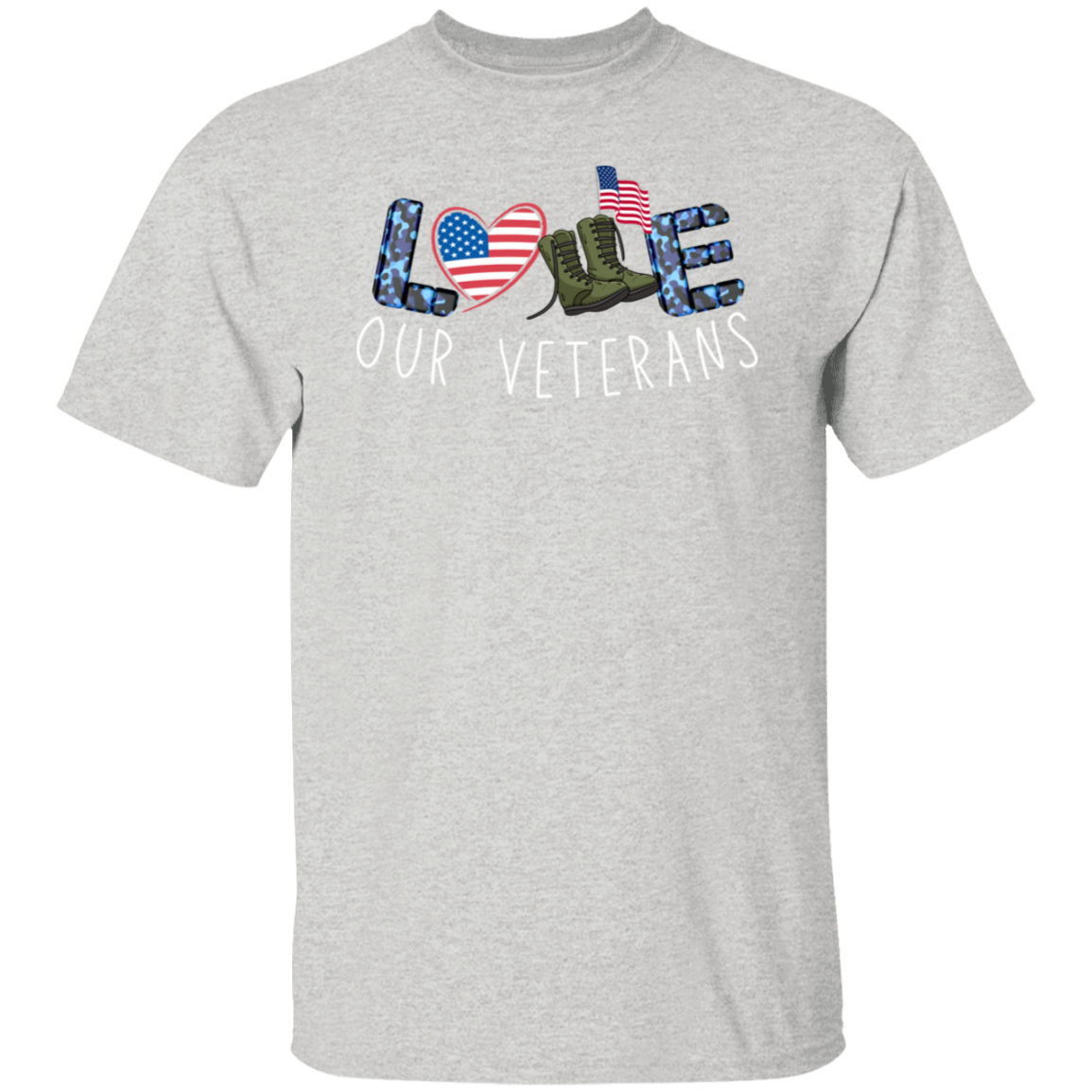 Love Our Veterans 5.3 oz. T-Shirt