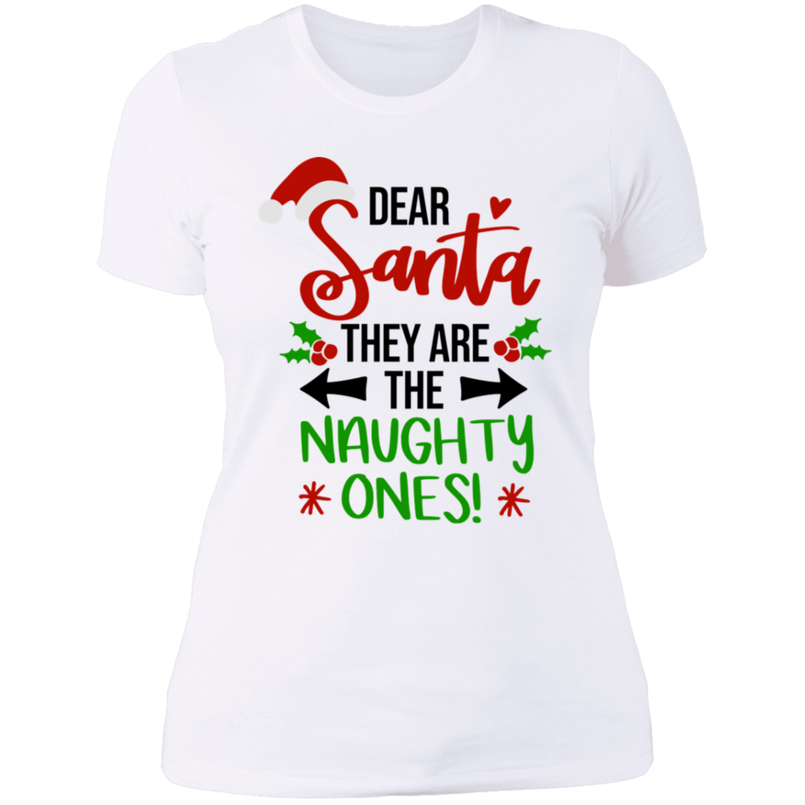 They're Naughty Ladies' Boyfriend T-Shirt