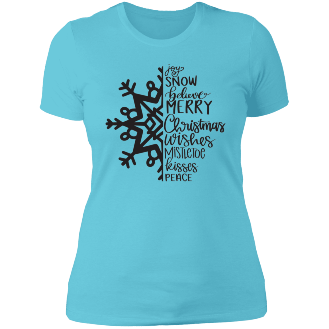 Snowflake Ladies' Boyfriend T-Shirt