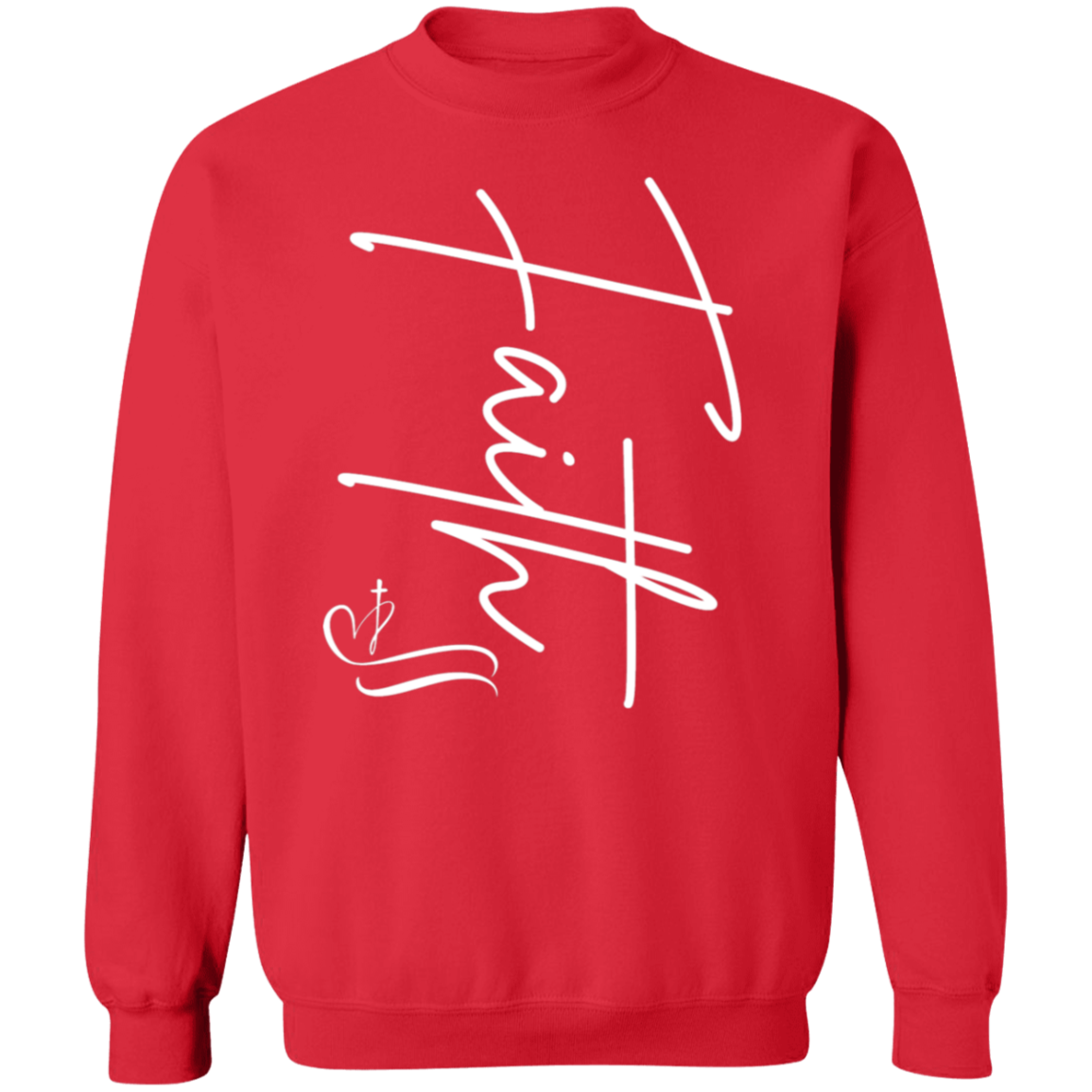 Faith with Cross Pullover Sweatshirt