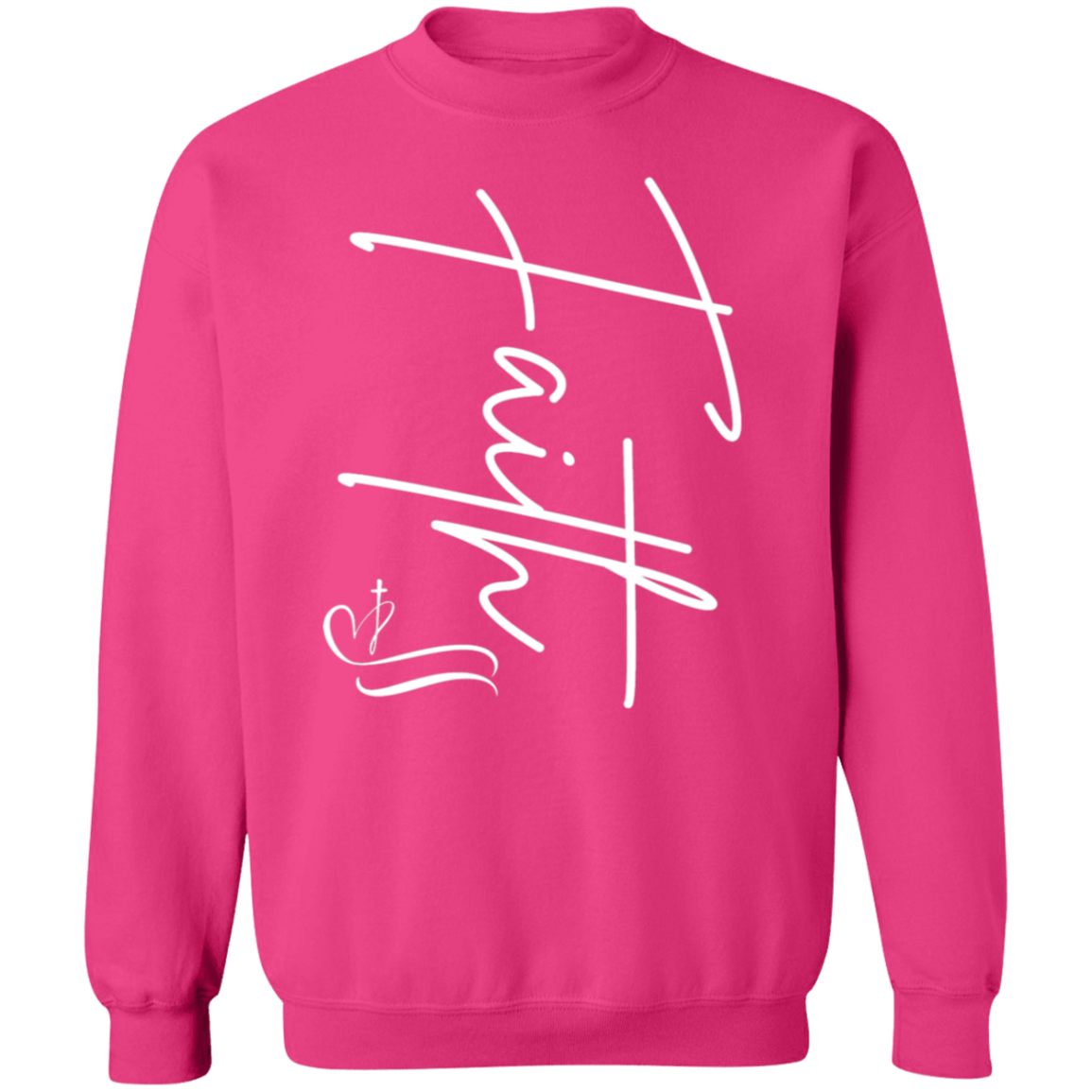 Faith with Cross Pullover Sweatshirt