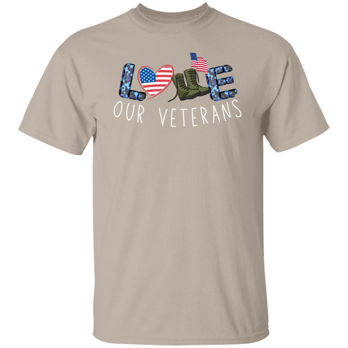 Love Our Veterans 5.3 oz. T-Shirt