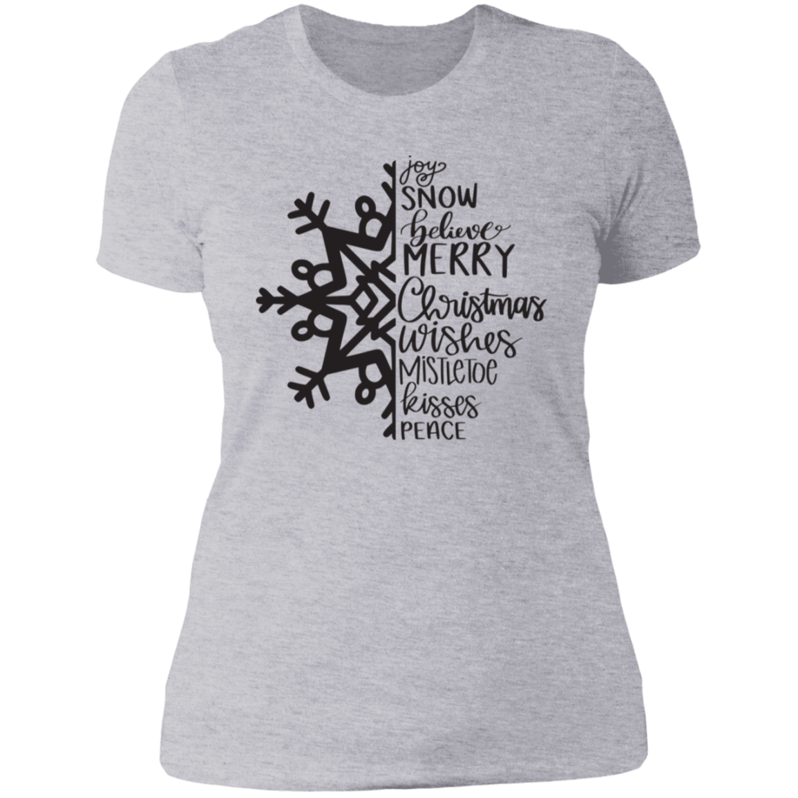 Snowflake Ladies' Boyfriend T-Shirt