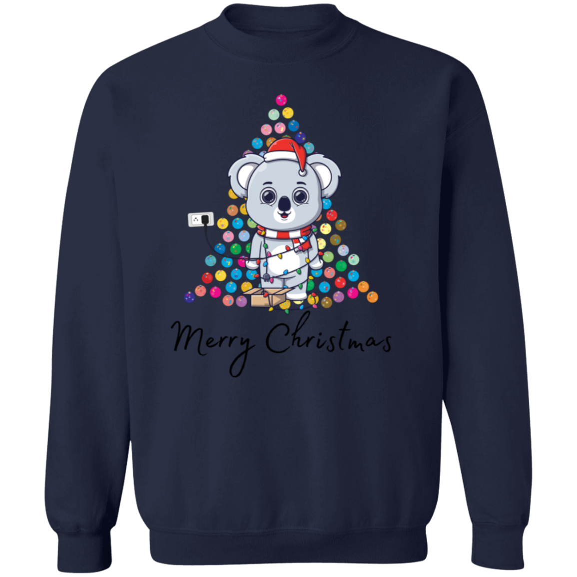 Lighted Bear Tree Pullover Sweatshirt