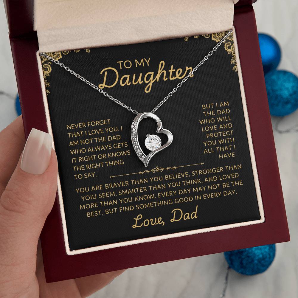 To My Daughter | Protective Dad | Forever Love Necklace