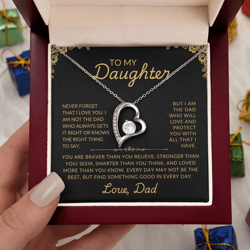 To My Daughter | Protective Dad | Forever Love Necklace