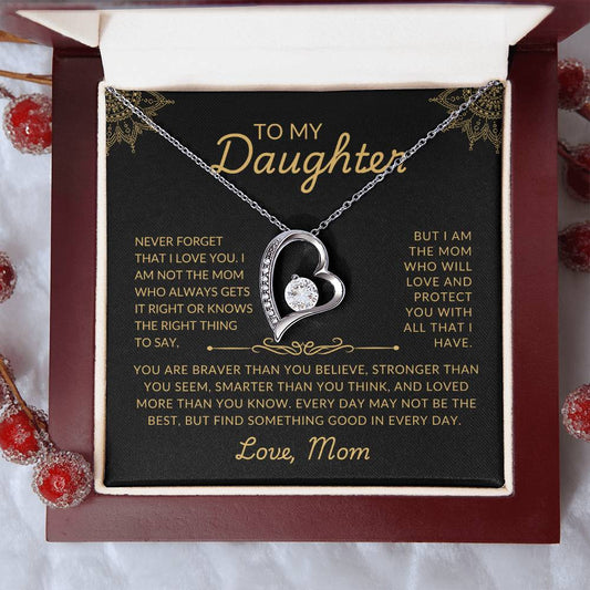 To My Daughter | Protective Mom | Forever Love Necklace