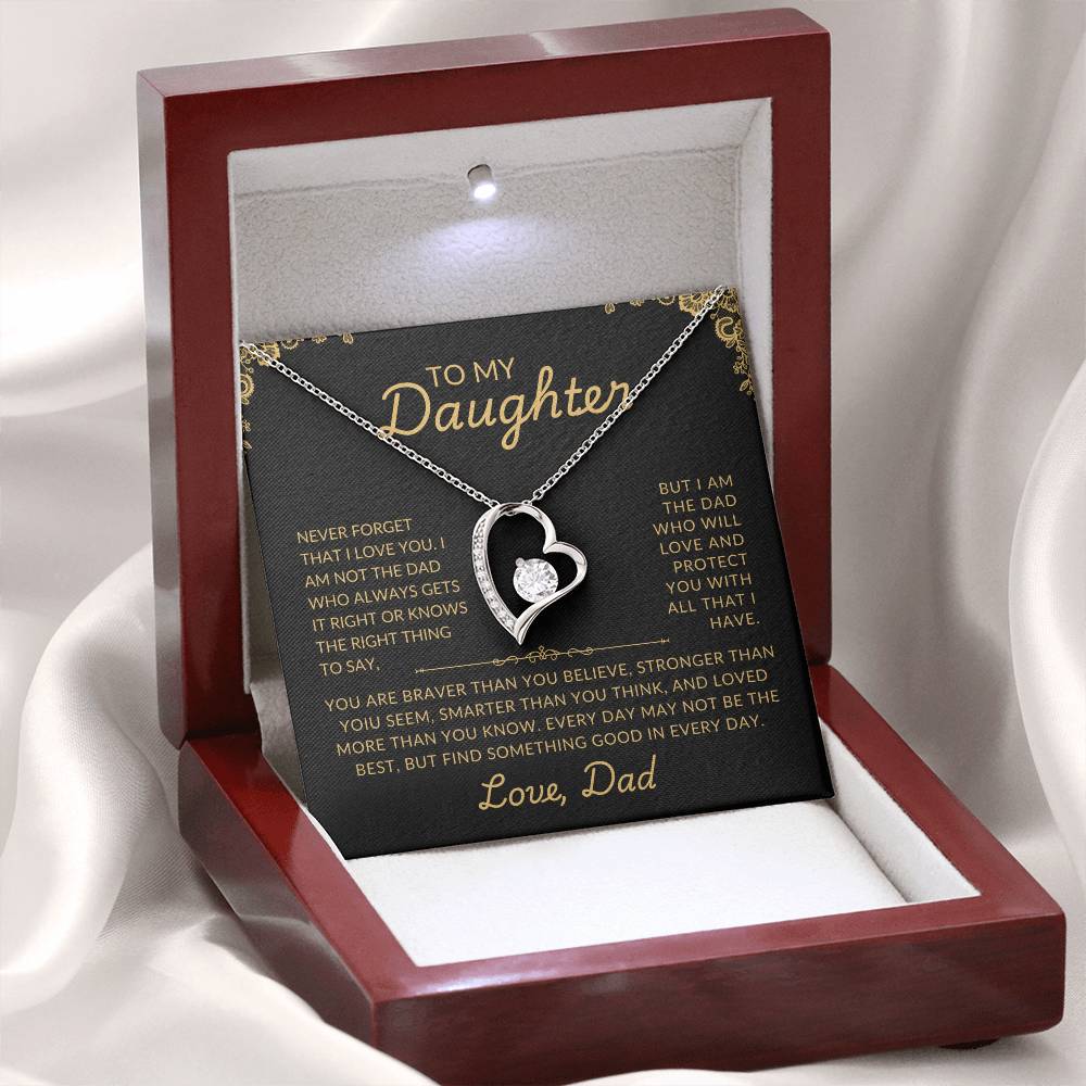 To My Daughter | Protective Dad | Forever Love Necklace