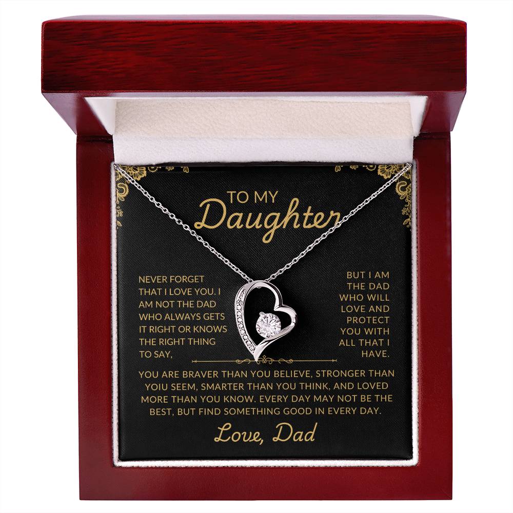 To My Daughter | Protective Dad | Forever Love Necklace