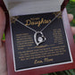 To My Daughter | Protective Mom | Forever Love Necklace
