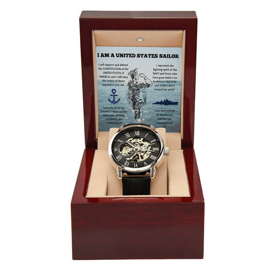 US Navy Sailor Creed Honor Watch