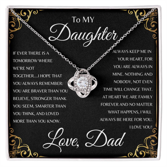 To My Daughter | If Ever I Could | Love Knot Necklace