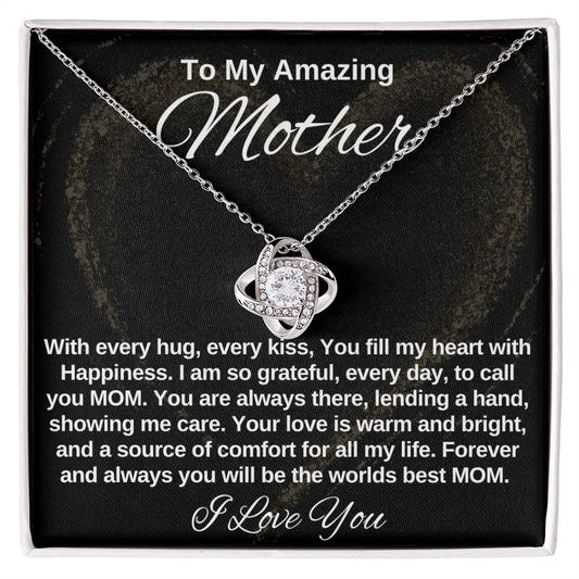 To My Mom | Love You Mom | Love Knot Necklace