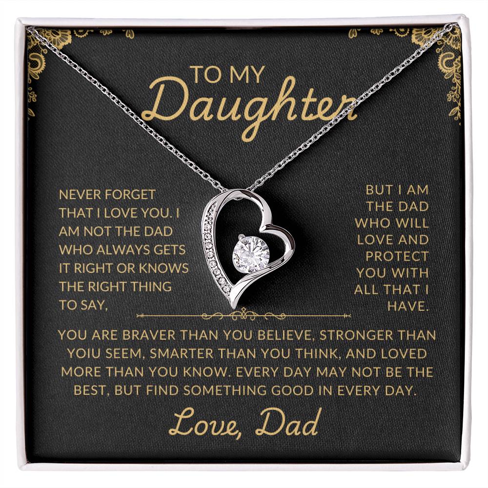 To My Daughter | Protective Dad | Forever Love Necklace