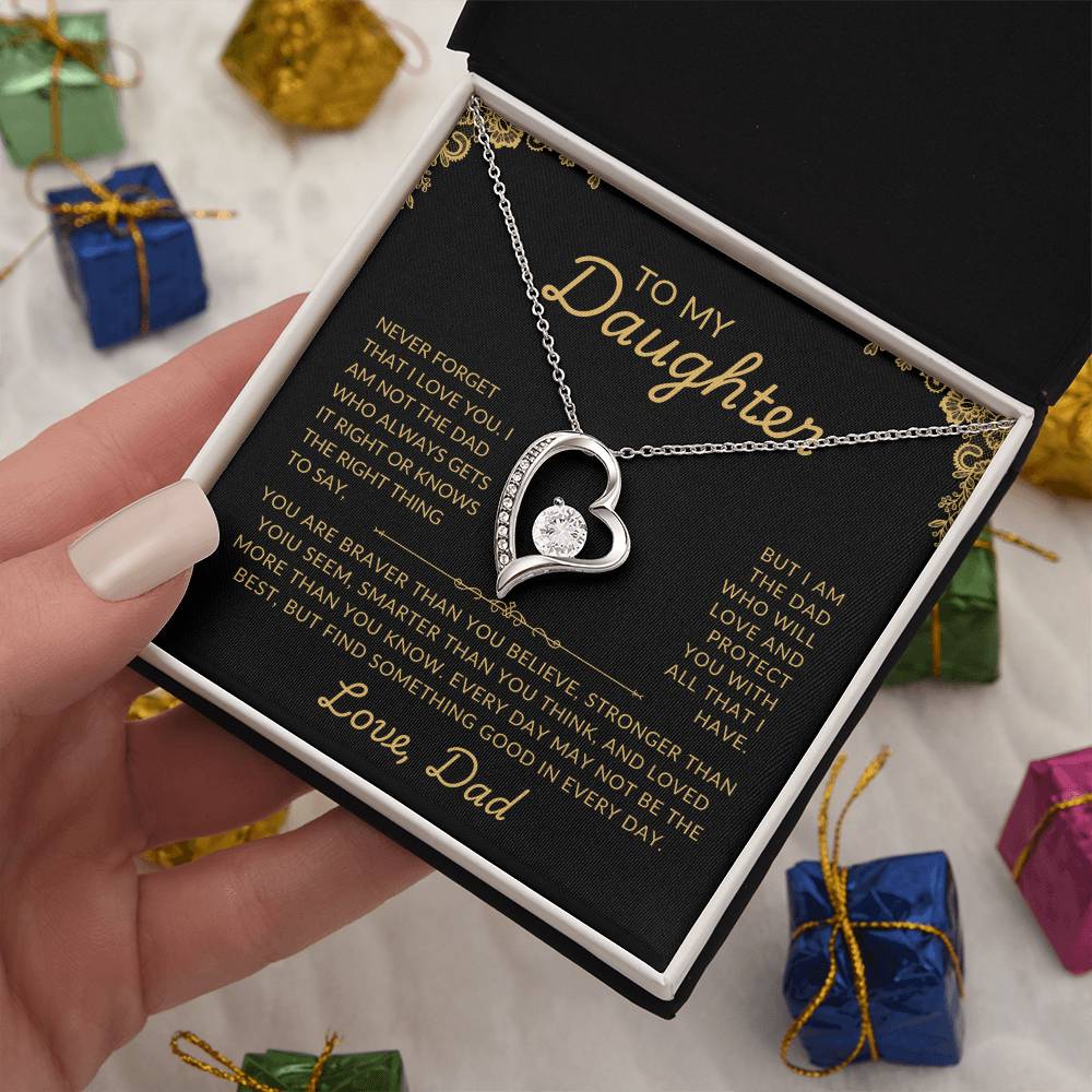 To My Daughter | Protective Dad | Forever Love Necklace