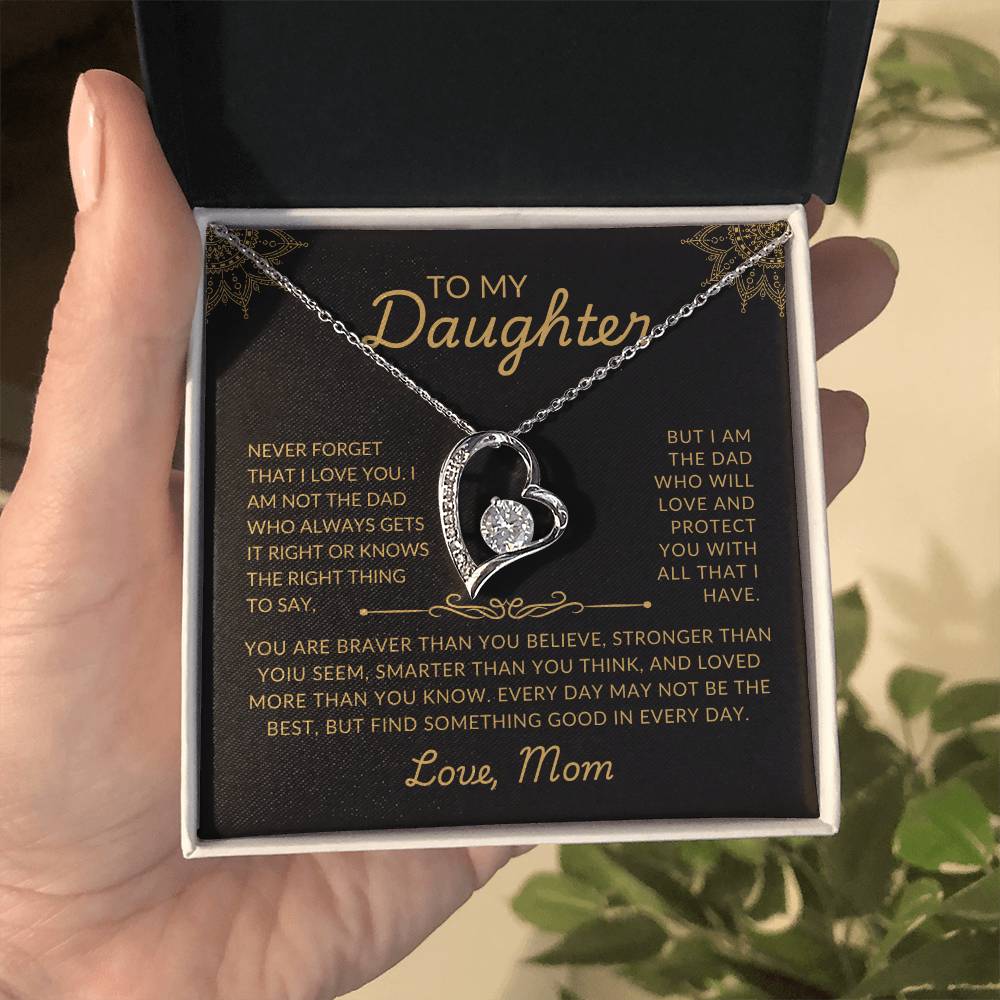 To My Daughter | Protective Dad | Forever Love Necklace