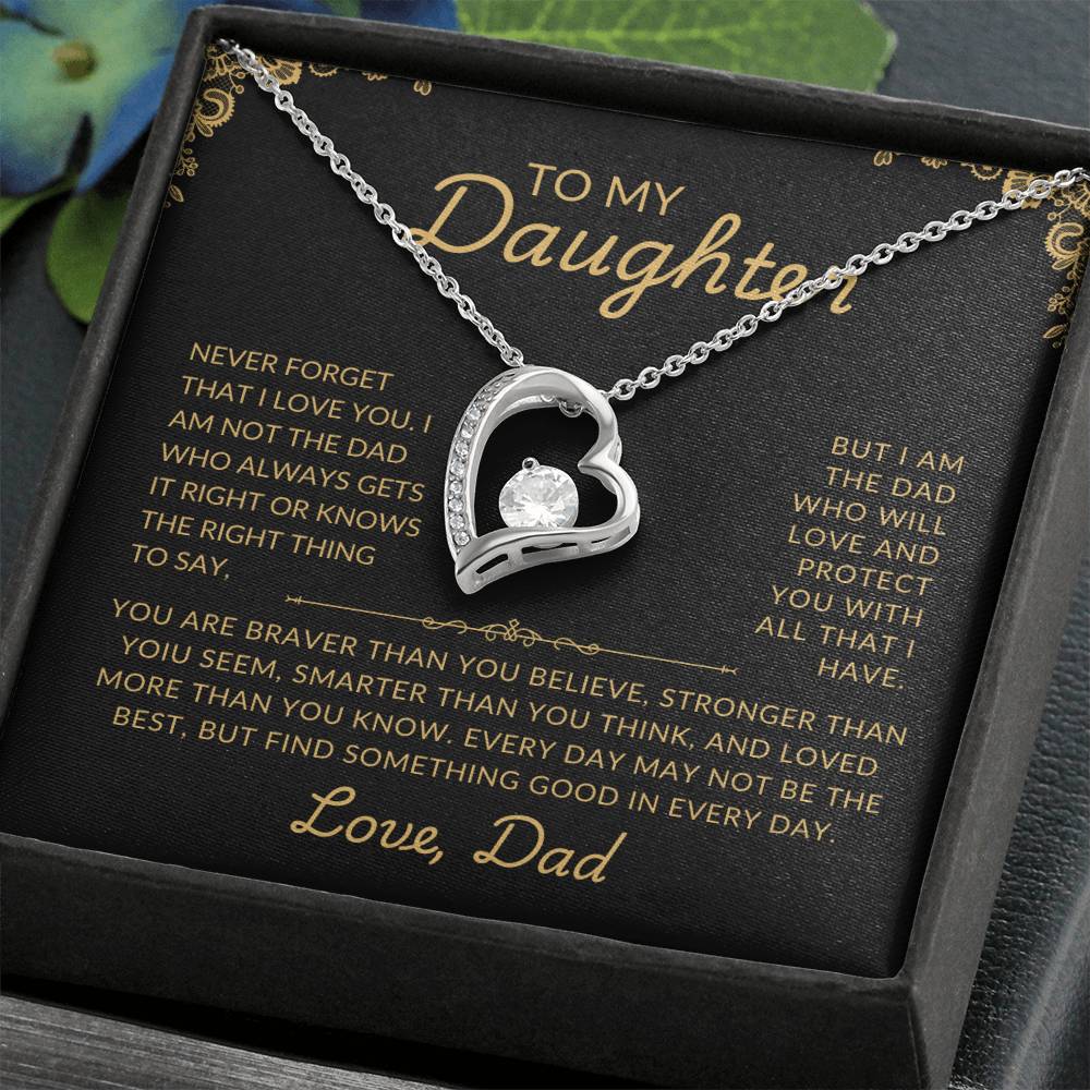 To My Daughter | Protective Dad | Forever Love Necklace