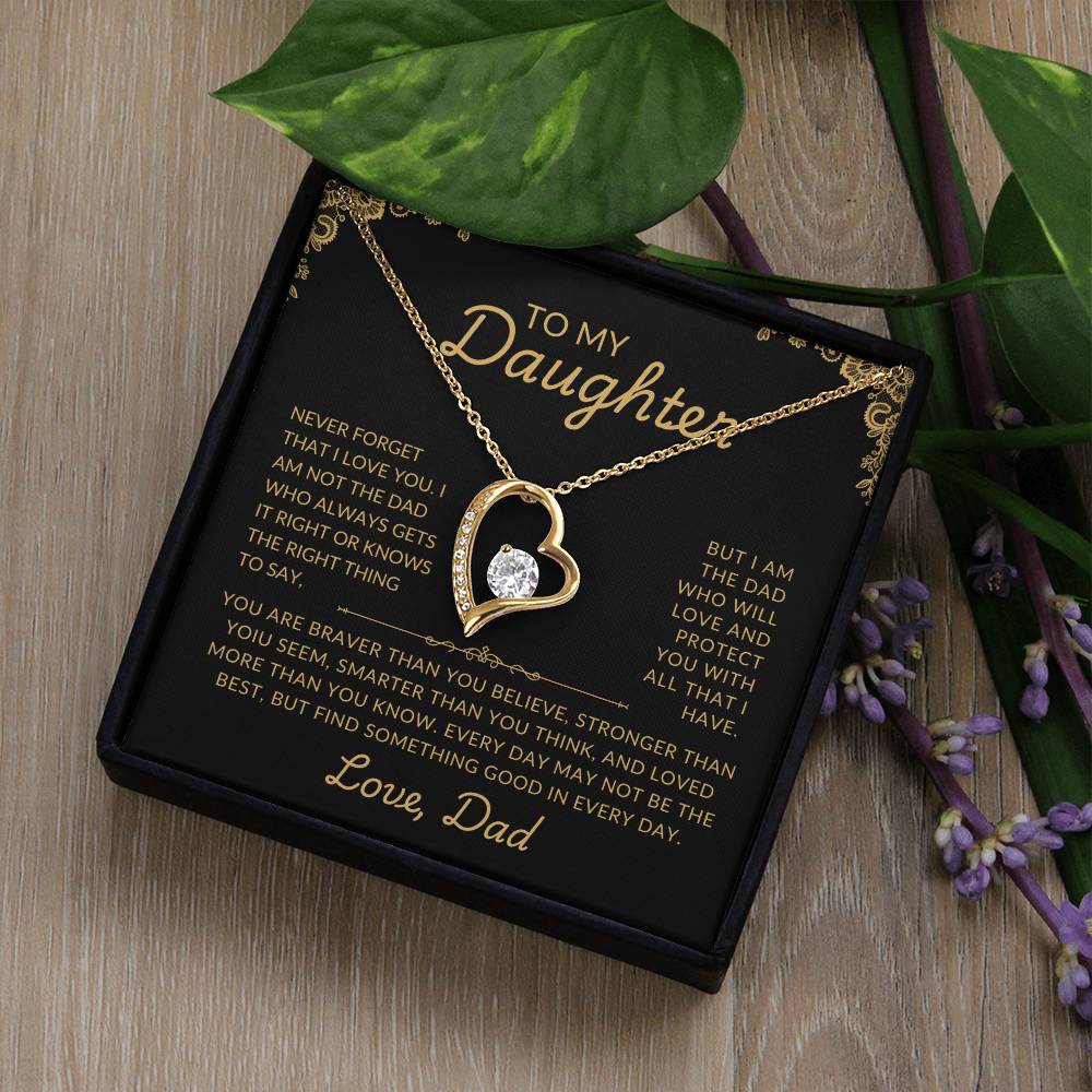 To My Daughter | Protective Dad | Forever Love Necklace